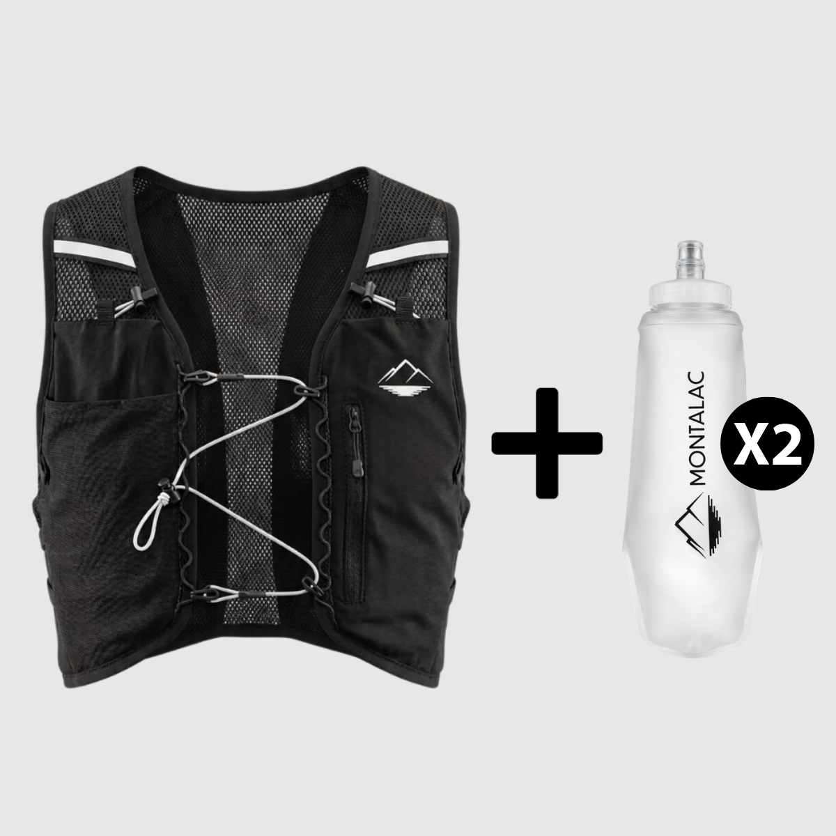 Pack d'hydratation (Sac + 2 Flasques 500ml)